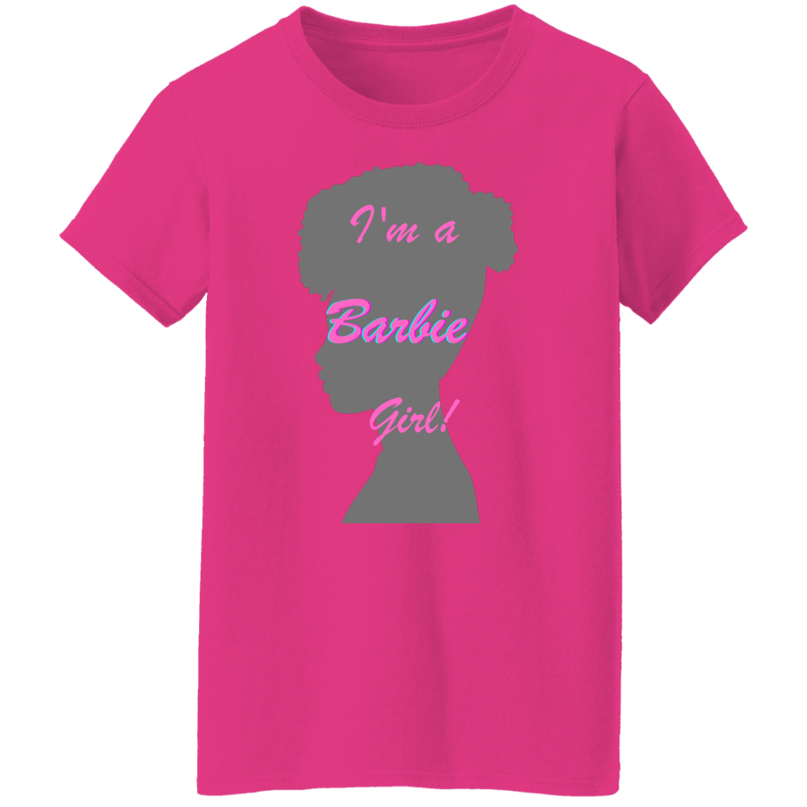 I'm a Girl silhouette 1 (3) I'm a Girl T-shirt, Retro Doll Silhouette Tee