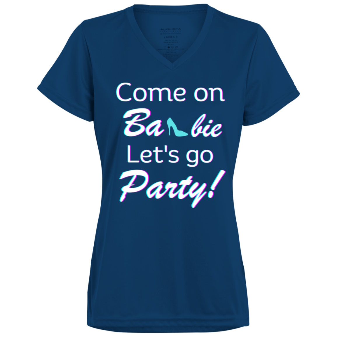 Lets go Party - Shoe blue Lets Go Party T-Shirt, Blues Shoe V-neck Tee