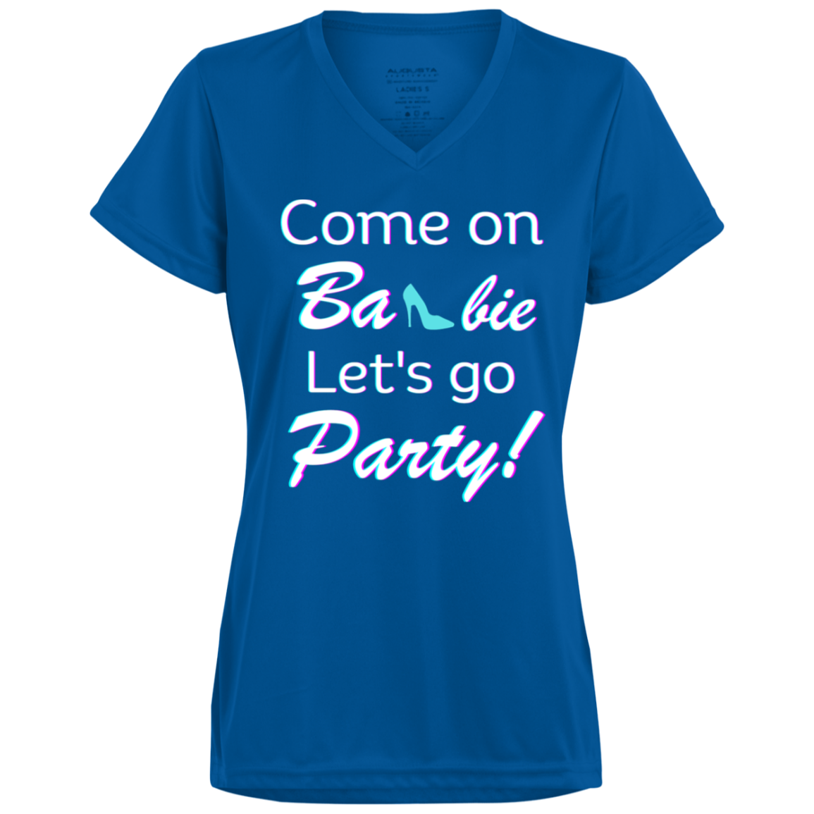Lets go Party - Shoe blue Lets Go Party T-Shirt, Blues Shoe V-neck Tee