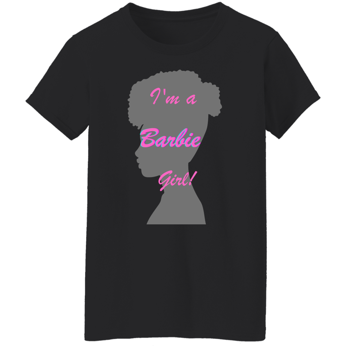 I'm a Girl silhouette 1 (3) I'm a Girl T-shirt, Retro Doll Silhouette Tee