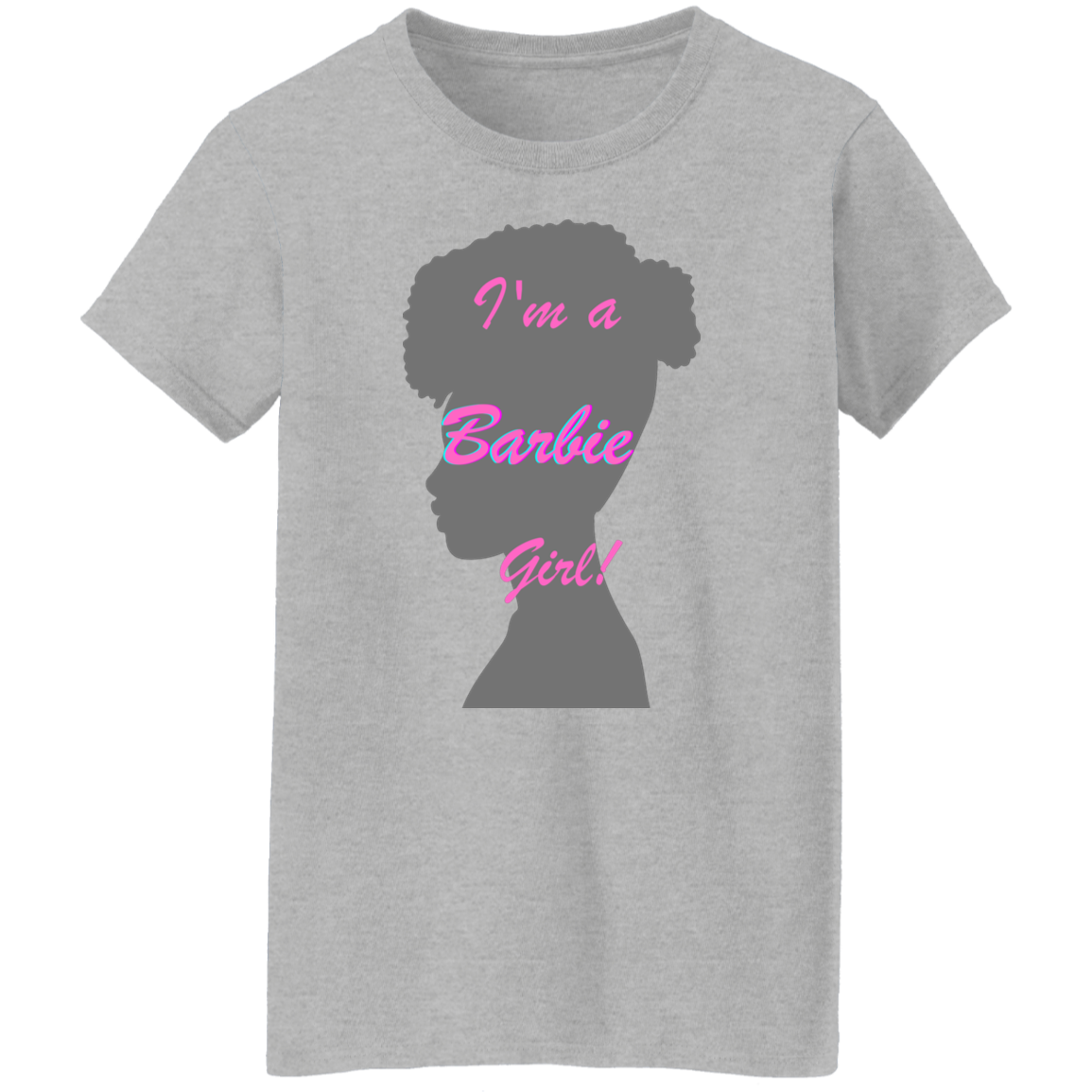 I'm a Girl silhouette 1 (3) I'm a Girl T-shirt, Retro Doll Silhouette Tee