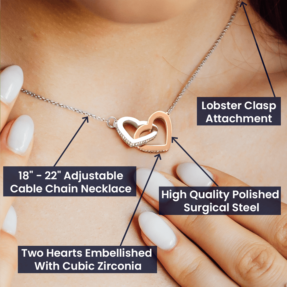 Moms and Daughters - Interlocking Hearts Necklace